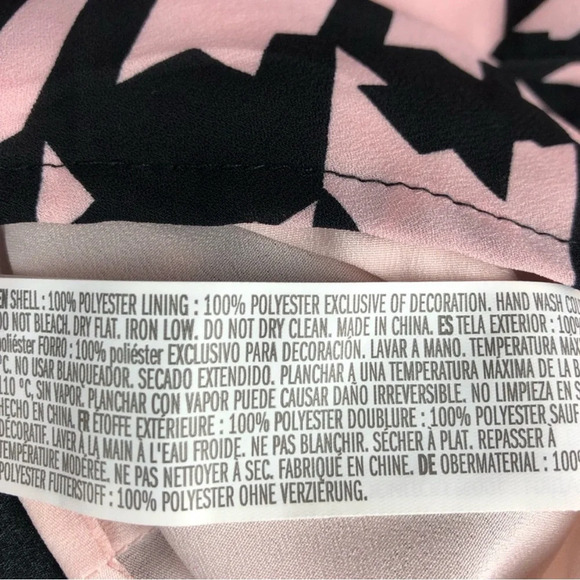 FOREVER 21 Pink & Black Houndstooth Mini Dress NWT Small - Picture 5 of 12